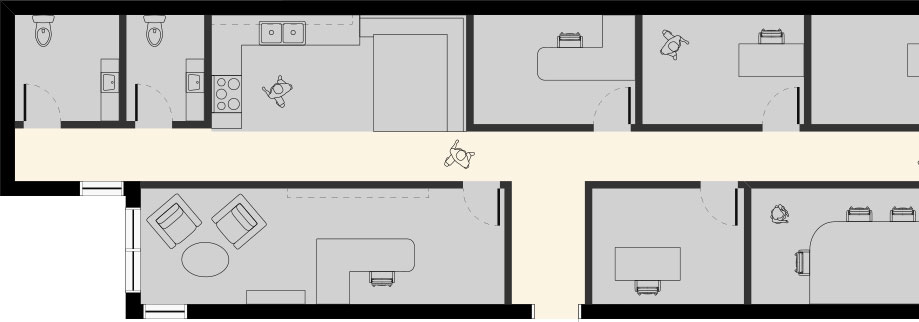 Plan du quartier de la rue Wellington